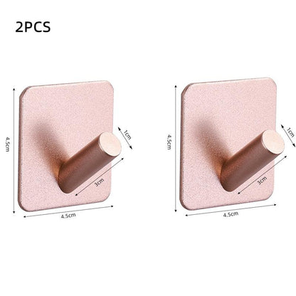Adhesive Wall Hooks Mounted Door Key Cloth Coat Bathroom Robe Hanger Kitchen Hardware Rack Shelf Bag Hook Organizer For Hanging  Bathroom Toilet Sticky Hook Stevvex