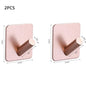 Adhesive Wall Hooks Mounted Door Key Cloth Coat Bathroom Robe Hanger Kitchen Hardware Rack Shelf Bag Hook Organizer For Hanging  Bathroom Toilet Sticky Hook Stevvex