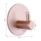 Adhesive Wall Hooks Mounted Door Key Cloth Coat Bathroom Robe Hanger Kitchen Hardware Rack Shelf Bag Hook Organizer For Hanging  Bathroom Toilet Sticky Hook Stevvex