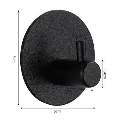 Adhesive Wall Hooks Mounted Door Key Cloth Coat Bathroom Robe Hanger Kitchen Hardware Rack Shelf Bag Hook Organizer For Hanging  Bathroom Toilet Sticky Hook Stevvex
