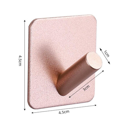 Adhesive Wall Hooks Mounted Door Key Cloth Coat Bathroom Robe Hanger Kitchen Hardware Rack Shelf Bag Hook Organizer For Hanging  Bathroom Toilet Sticky Hook Stevvex
