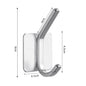Adhesive Wall Hooks Mounted Door Key Cloth Coat Bathroom Robe Hanger Kitchen Hardware Rack Shelf Bag Hook Organizer For Hanging  Bathroom Toilet Sticky Hook Stevvex