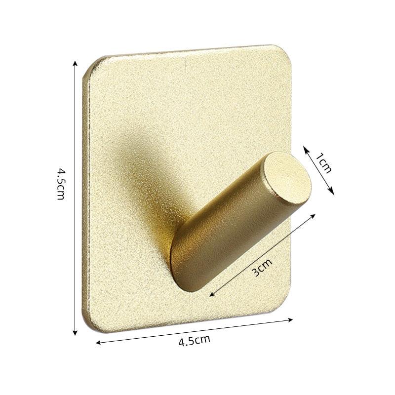 Adhesive Wall Hooks Mounted Door Key Cloth Coat Bathroom Robe Hanger Kitchen Hardware Rack Shelf Bag Hook Organizer For Hanging  Bathroom Toilet Sticky Hook Stevvex