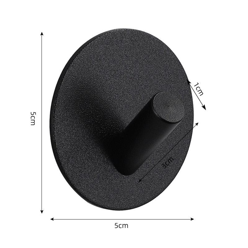 Adhesive Wall Hooks Mounted Door Key Cloth Coat Bathroom Robe Hanger Kitchen Hardware Rack Shelf Bag Hook Organizer For Hanging  Bathroom Toilet Sticky Hook Stevvex