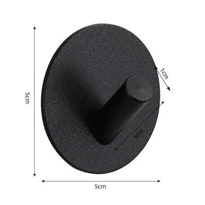 Adhesive Wall Hooks Mounted Door Key Cloth Coat Bathroom Robe Hanger Kitchen Hardware Rack Shelf Bag Hook Organizer For Hanging  Bathroom Toilet Sticky Hook Stevvex
