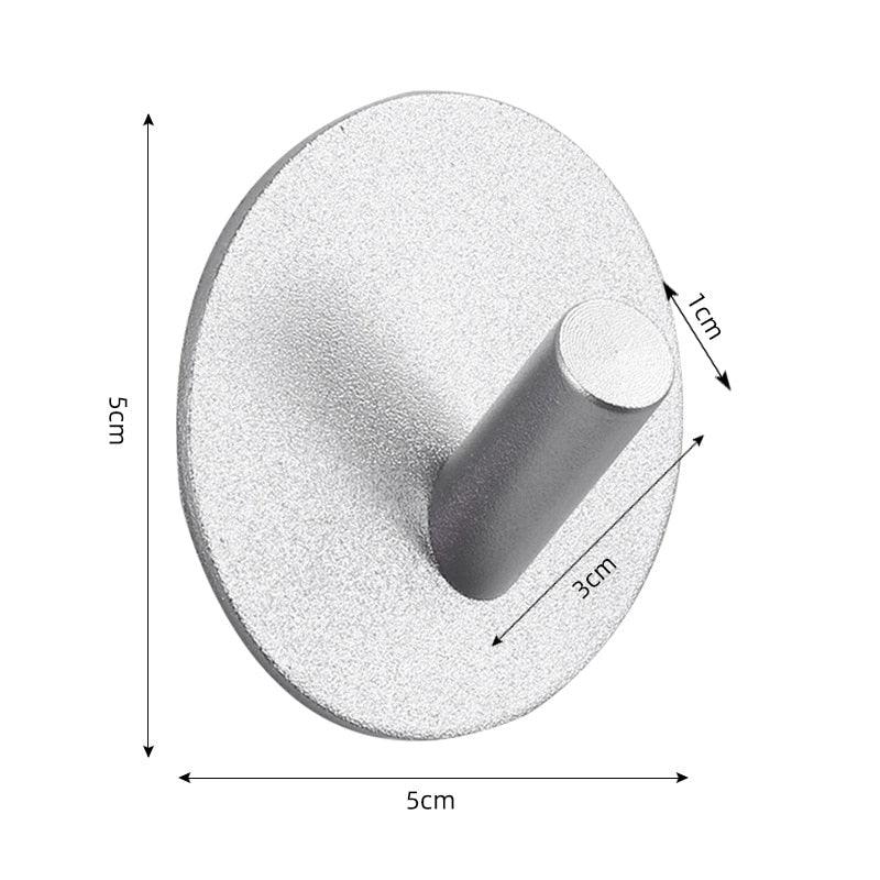 Adhesive Wall Hooks Mounted Door Key Cloth Coat Bathroom Robe Hanger Kitchen Hardware Rack Shelf Bag Hook Organizer For Hanging  Bathroom Toilet Sticky Hook Stevvex