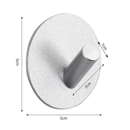 Adhesive Wall Hooks Mounted Door Key Cloth Coat Bathroom Robe Hanger Kitchen Hardware Rack Shelf Bag Hook Organizer For Hanging  Bathroom Toilet Sticky Hook Stevvex