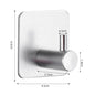 Adhesive Wall Hooks Mounted Door Key Cloth Coat Bathroom Robe Hanger Kitchen Hardware Rack Shelf Bag Hook Organizer For Hanging  Bathroom Toilet Sticky Hook Stevvex