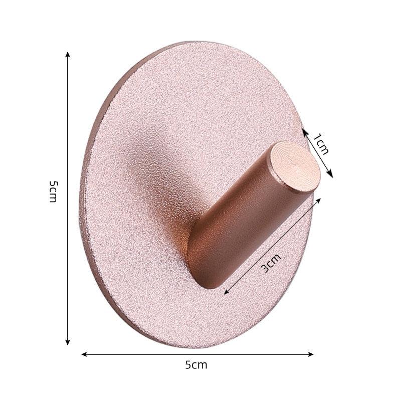 Adhesive Wall Hooks Mounted Door Key Cloth Coat Bathroom Robe Hanger Kitchen Hardware Rack Shelf Bag Hook Organizer For Hanging  Bathroom Toilet Sticky Hook Stevvex