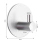Adhesive Wall Hooks Mounted Door Key Cloth Coat Bathroom Robe Hanger Kitchen Hardware Rack Shelf Bag Hook Organizer For Hanging  Bathroom Toilet Sticky Hook Stevvex