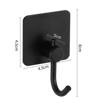 Adhesive Wall Hooks Mounted Door Key Cloth Coat Bathroom Robe Hanger Kitchen Hardware Rack Shelf Bag Hook Organizer For Hanging  Bathroom Toilet Sticky Hook Stevvex