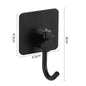Adhesive Wall Hooks Mounted Door Key Cloth Coat Bathroom Robe Hanger Kitchen Hardware Rack Shelf Bag Hook Organizer For Hanging  Bathroom Toilet Sticky Hook Stevvex