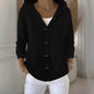 Women’s Button-Down Hoodie Cardigan Sweater Coat FitiqueFit