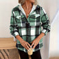 Women's Plaid Fleece Lined Hooded Jacket FitiqueFit