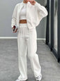 Baseball Collar Zip Up Outerwear and Drawstring Pants Set New Era Fashion LLc