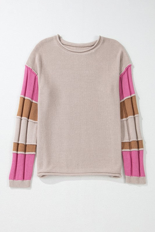 Ava Colorblock Exposed Seam Sweater Shop Style & More | Fresh Looks, Everyday Deals & Free Shipping