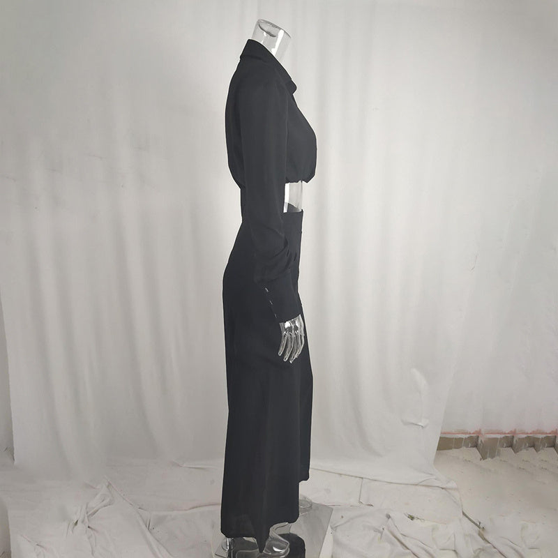 Women's Plus Size Wide Leg Elegant Pant Set FitiqueFit