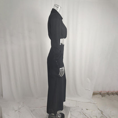 Women's Plus Size Wide Leg Elegant Pant Set FitiqueFit