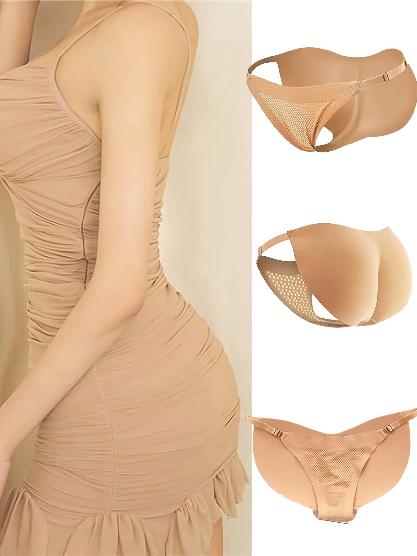 Invisible Boost Fake Butt Lifting Bikini Panties for Women – Ultra-Thin Breathable and Seamless Women's Lingerie for Natural Enhancement and All-Day Comfort Stevvex