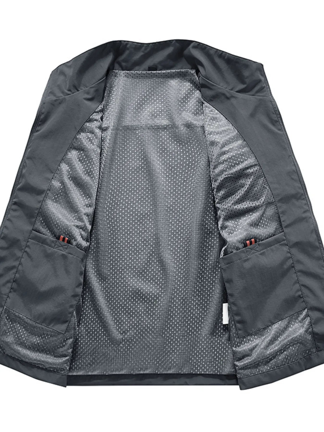 Men's Plus Size Multi-Pocket Zip Up Vest New Era Fashion LLc
