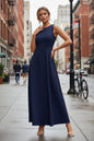 Women's Slim-Fit Long Vest Dress – A-Line High-Waist Sleeveless FitiqueFit