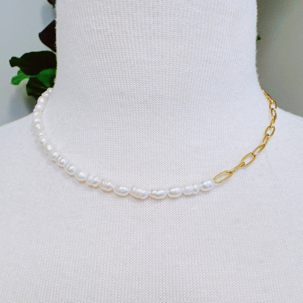 Freshwater Pearls And Chain Necklace Shop Style & More | Fresh Looks, Everyday Deals & Free Shipping