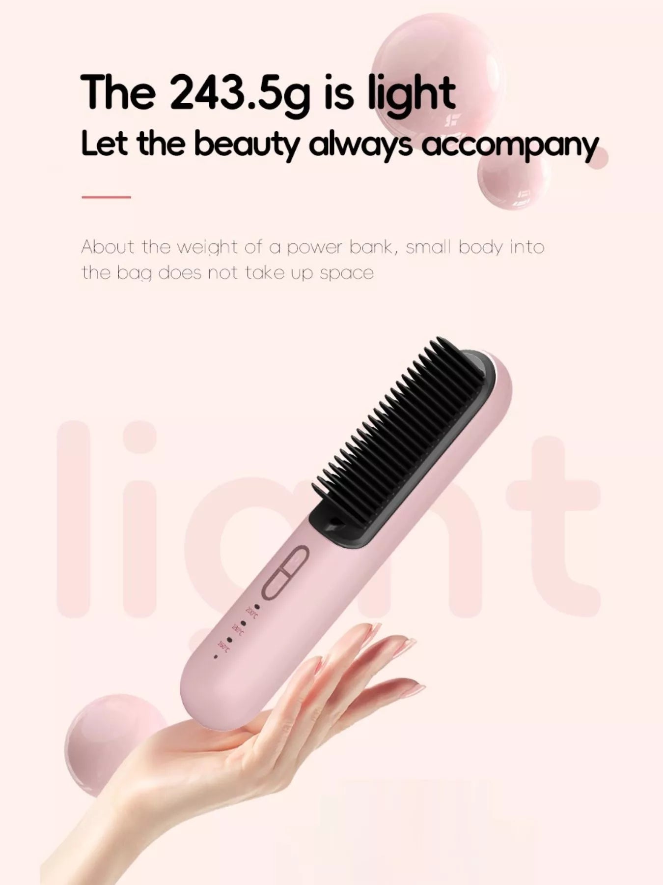 Fast Heating Hair Straightening Comb New Era Fashion LLc