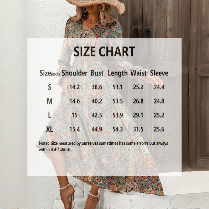 Retro Geometric Print Maxi Dress FitiqueFit