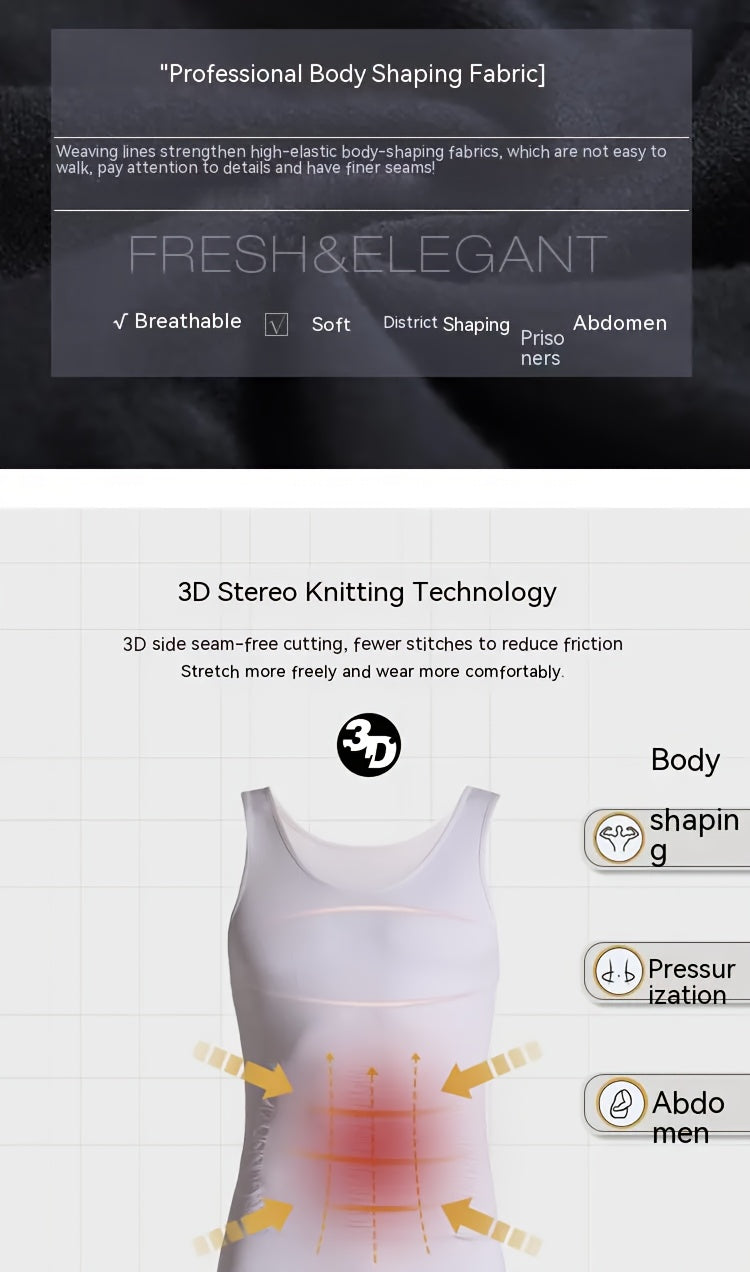 Men's Compression Body Shaper Tank Top, Slimming Vest NovaCart