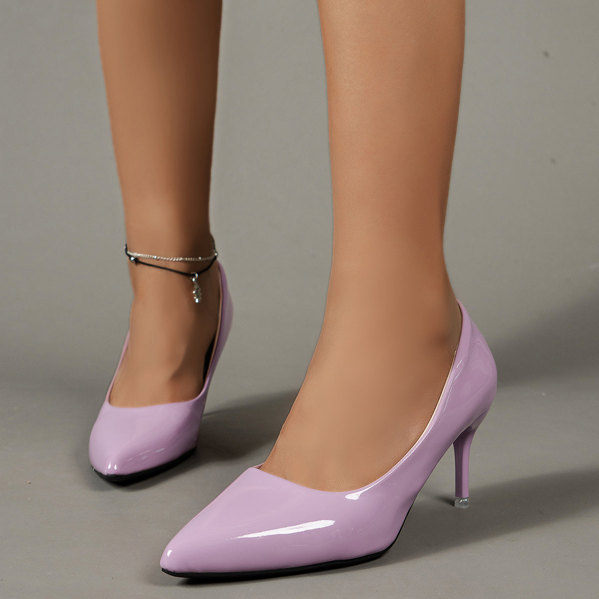 Women's Solid Color Stiletto Heels, Elegant Pointed Toe Work Pumps, Lightweight Dress Pumps NovaCart