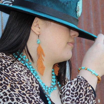 Bracelet Bar-Wood & Blue Turquoise Beads Shop Style & More | Fresh Looks, Everyday Deals & Free Shipping