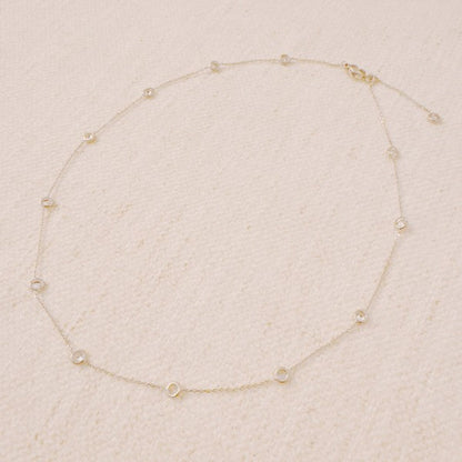 A Dozen Of Bezel Sparkle Station Necklace Shop Style & More | Fresh Looks, Everyday Deals & Free Shipping