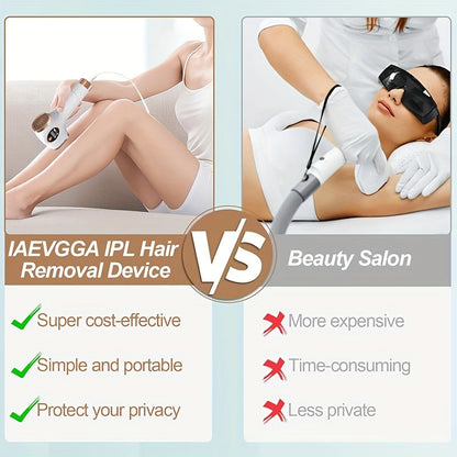 Painless IPL Hair Removal Lasting Results Full Body Home Use