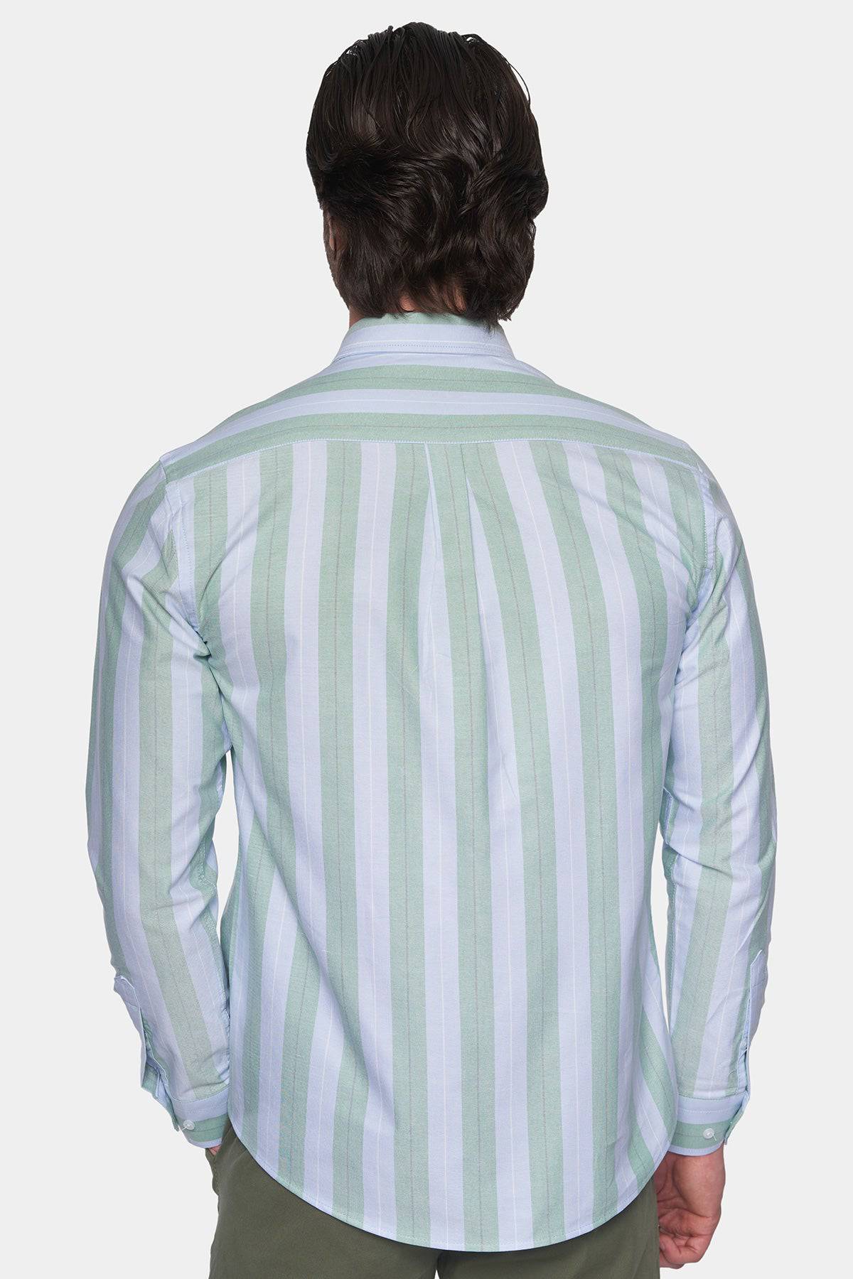 Premium Cotton Dress Shirt (Mint) Bright Moons