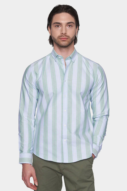 Premium Cotton Dress Shirt (Mint) Bright Moons