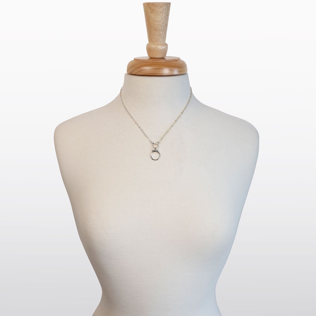 Aikon - Equestrian Horse Bit Necklace in Silver Urban-Equestrian
