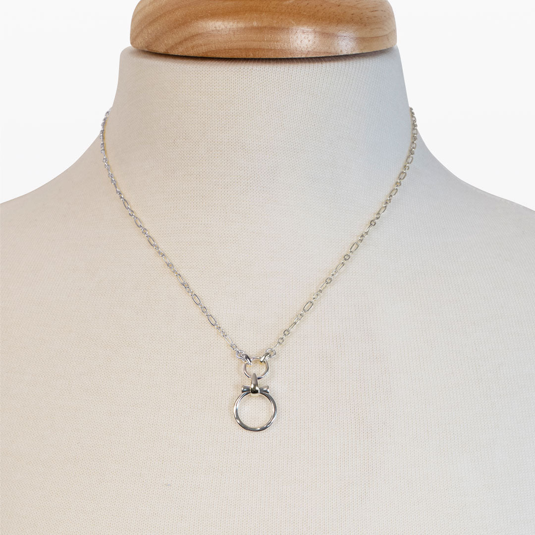 Aikon - Equestrian Horse Bit Necklace in Silver Urban-Equestrian