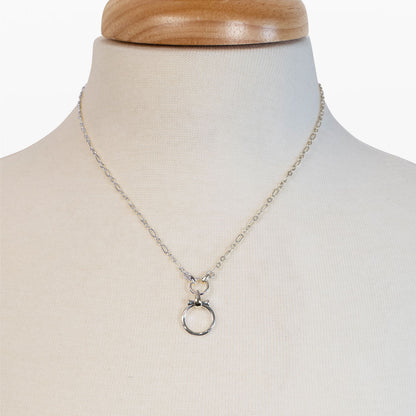 Aikon - Equestrian Horse Bit Necklace in Silver Urban-Equestrian