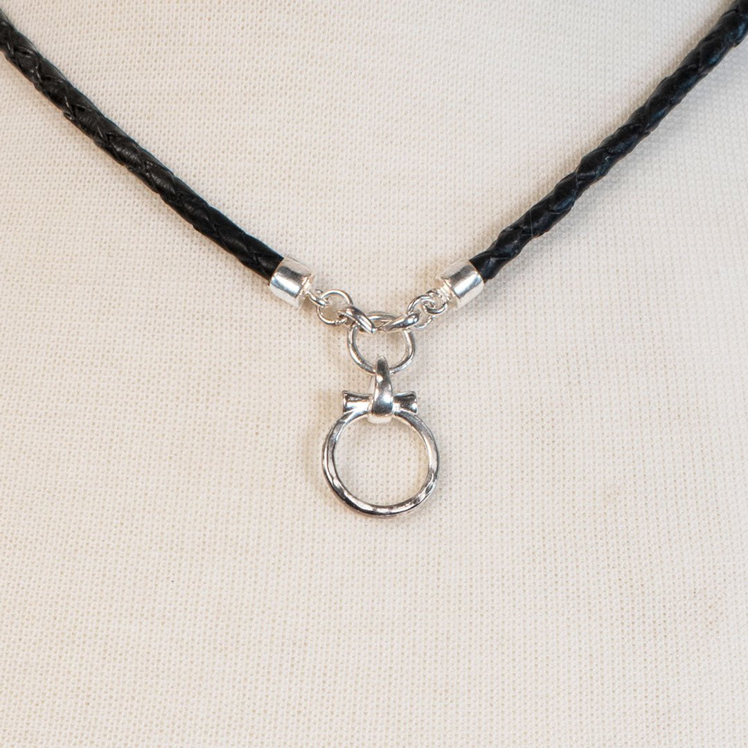 Aikon - Leather & Silver Equestrian Horse Bit Necklace Urban-Equestrian