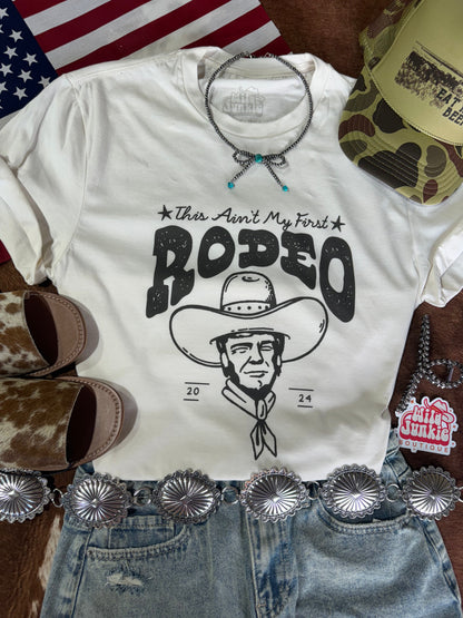 Trump Ain't My First Rodeo Graphic Tee Wild Junkie