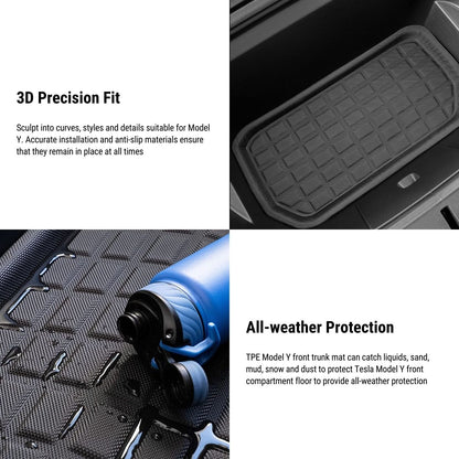All Weather 3D Front Trunk Mat for Tesla Model Y Tesery Official Store