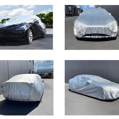 All-Weather Car Cover for Model 3/Y/S | Charging Port Access | Waterproof Oxford Tesery Official Store