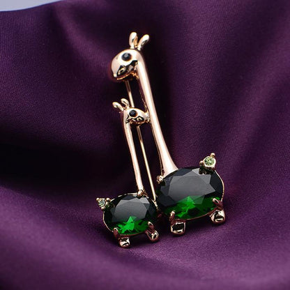 Alpaca and Cria Jewelry Pin - Alpaca Brooch Purely Alpaca