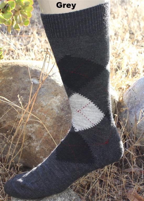 Alpaca Argyle Socks Purely Alpaca