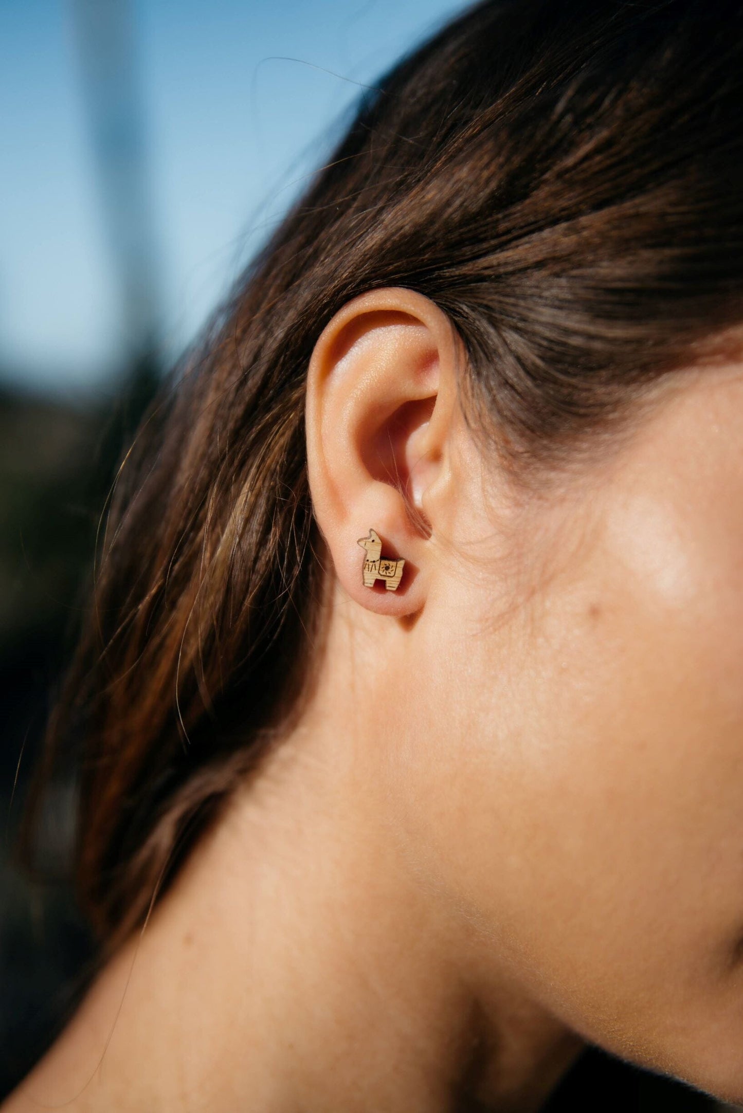 Alpaca Bamboo Earrings Purely Alpaca