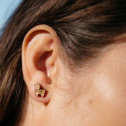 Alpaca Bamboo Earrings Purely Alpaca