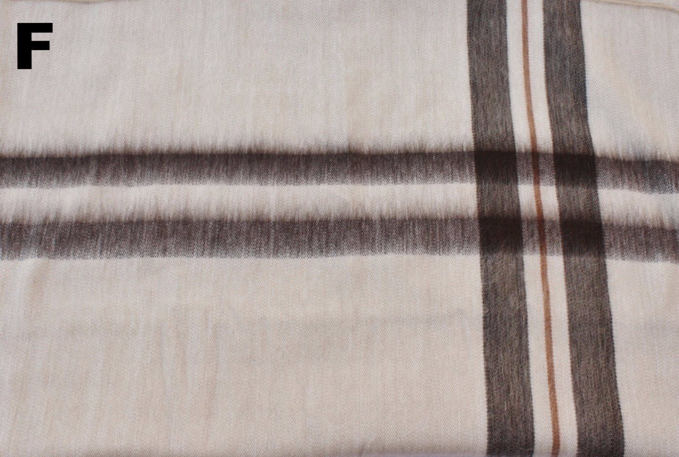 Alpaca Bed Blanket - Striped Purely Alpaca