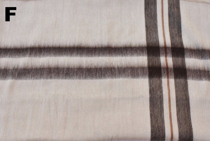 Alpaca Bed Blanket - Striped Purely Alpaca