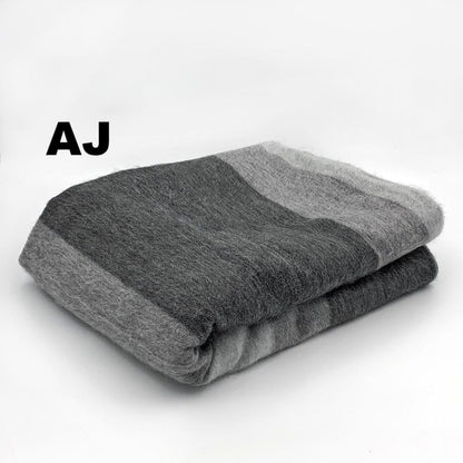 Alpaca Bed Blanket - Striped Purely Alpaca