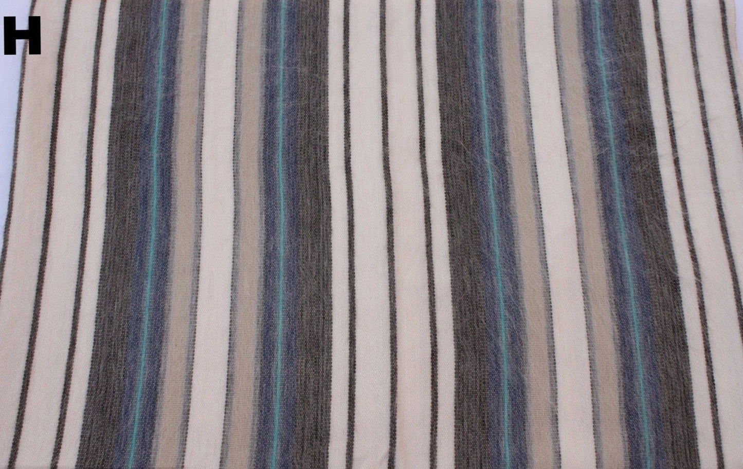 Alpaca Bed Blanket - Striped Purely Alpaca
